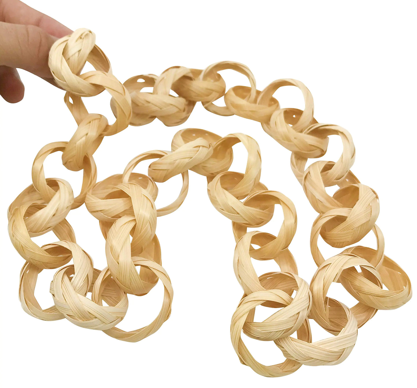 Bonka Bird Toys 800 Bamboo 30-Inch Chain Foot Talon Craft Part Bird Parrot Cage Toy Conure Cockatiel Pionus and Similar Breed Sizes
